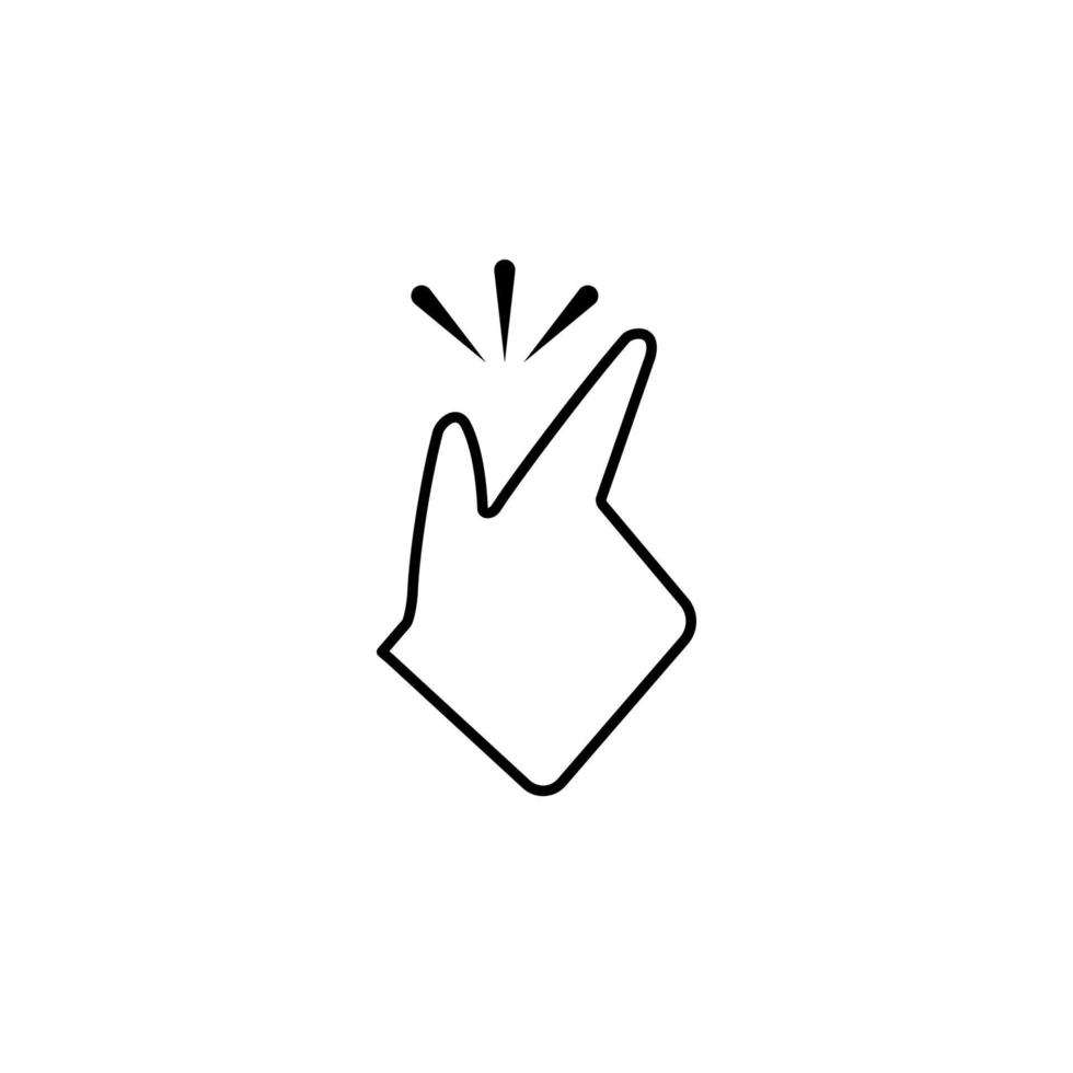 Touch, finger, gesture vector icon
