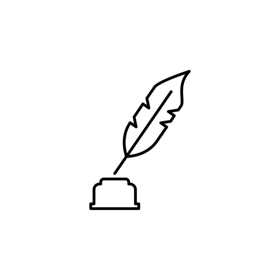 Quill, pen vector icon