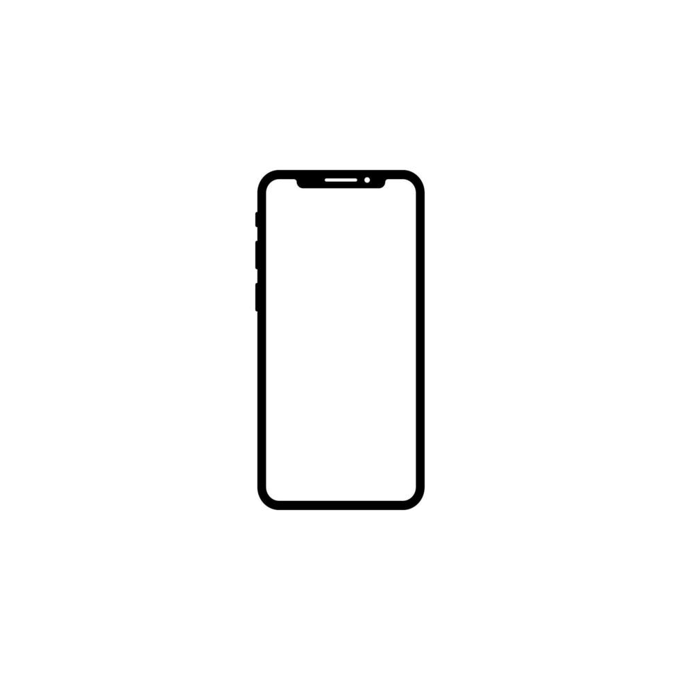 Realistic modern smartphone vector icon