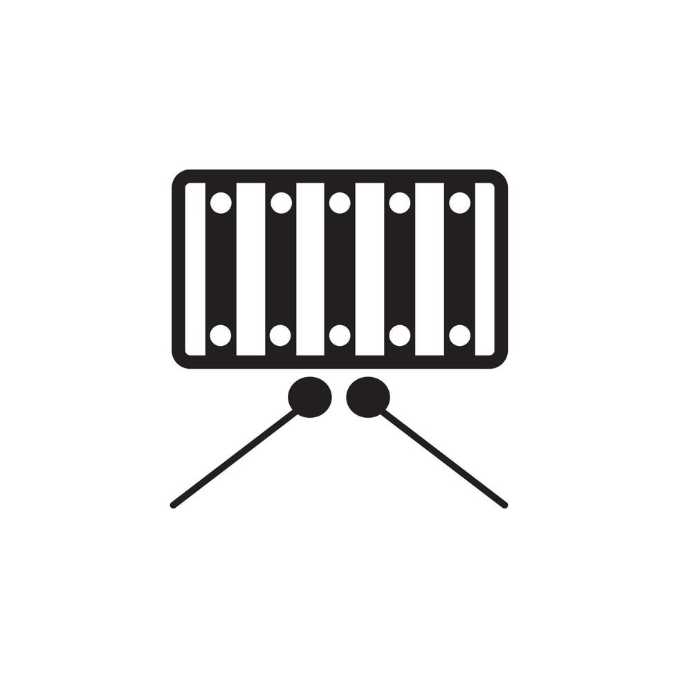 bebé vibráfono marimba vector icono