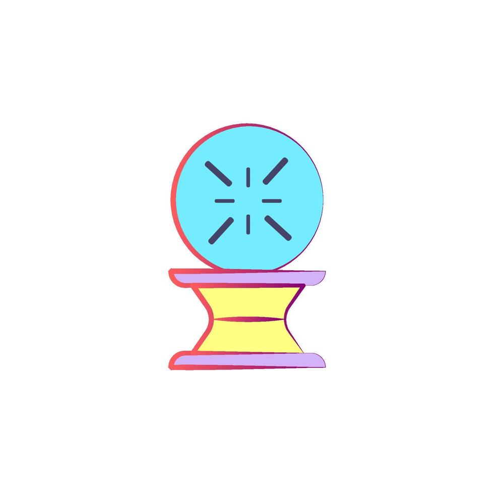 Magic ball colored vector icon