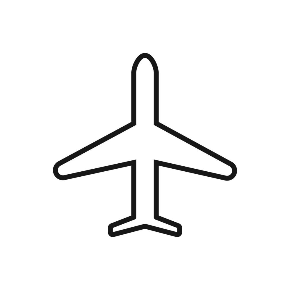 Editable Icon of Plane, Vector illustration isolated on white background. using for Presentation, website or mobile app