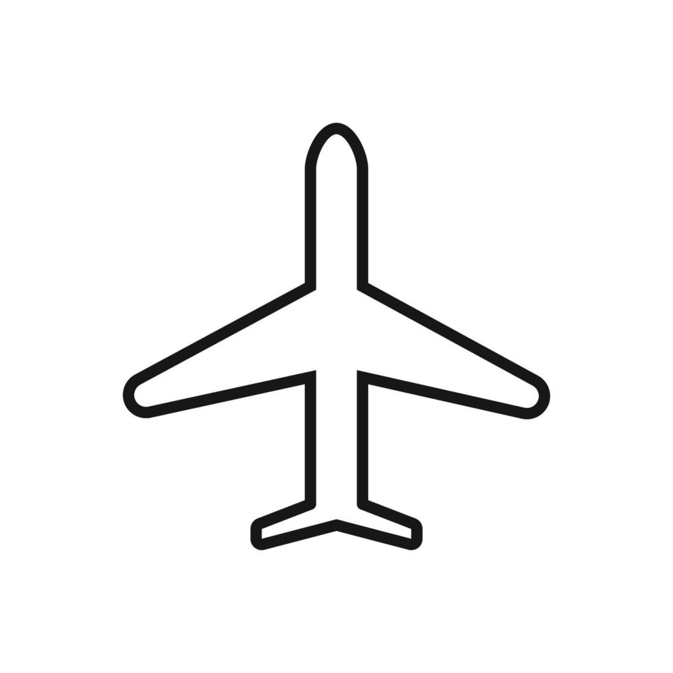 editable icono de avión, vector ilustración aislado en blanco antecedentes. utilizando para presentación, sitio web o móvil aplicación