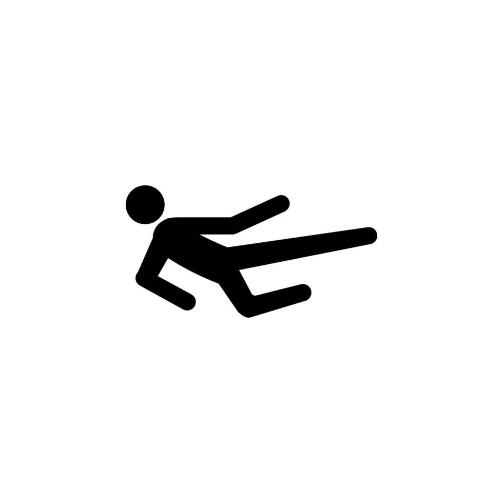 Karate fighter vector icon