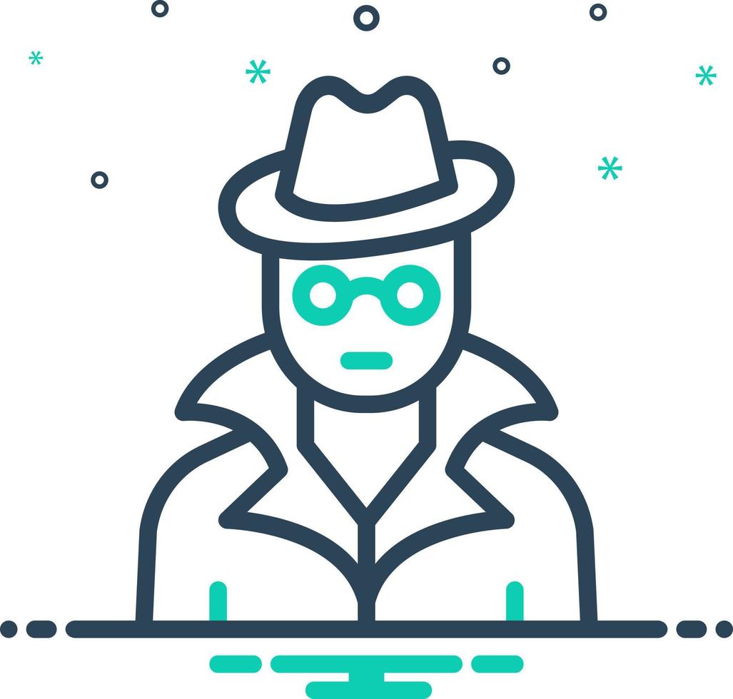 mix icon for spies vector