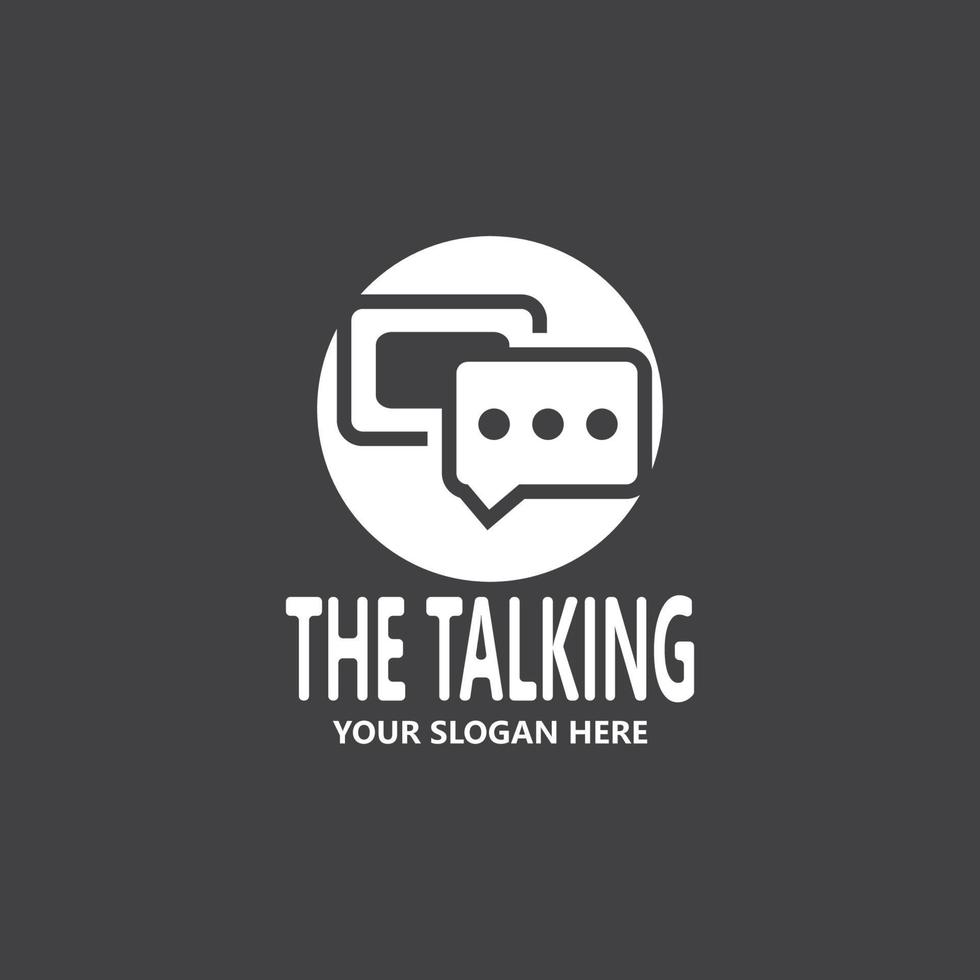 Chat Talking Logo And Symbol Vector Template