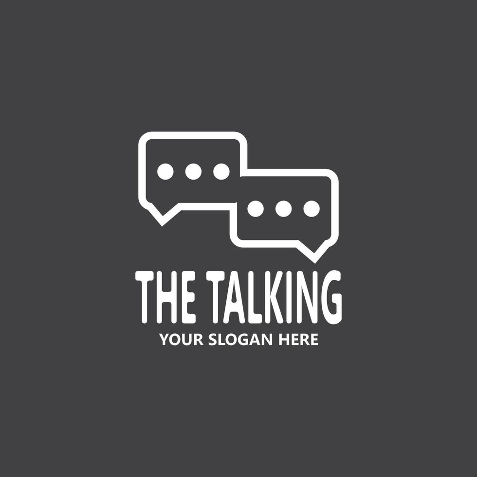 Chat Talking Logo And Symbol Vector Template