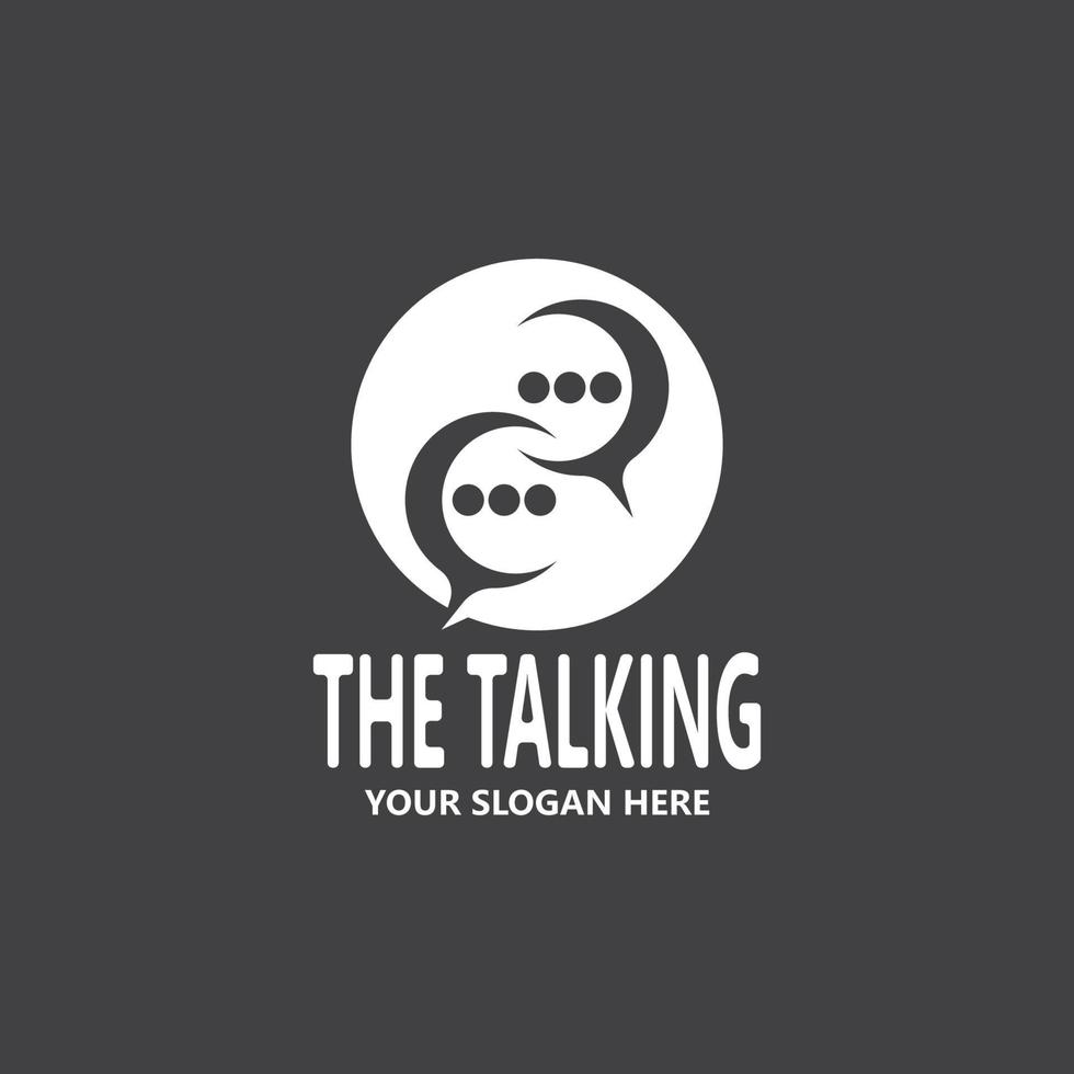 Chat Talking Logo And Symbol Vector Template