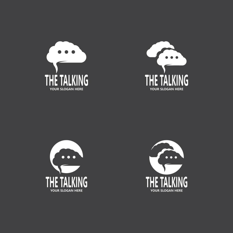 Chat Talking Logo And Symbol Vector Template
