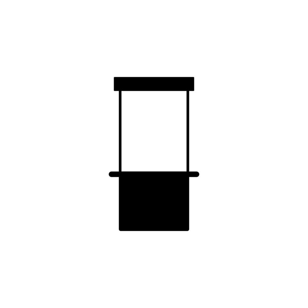 glowing billboard vector icon