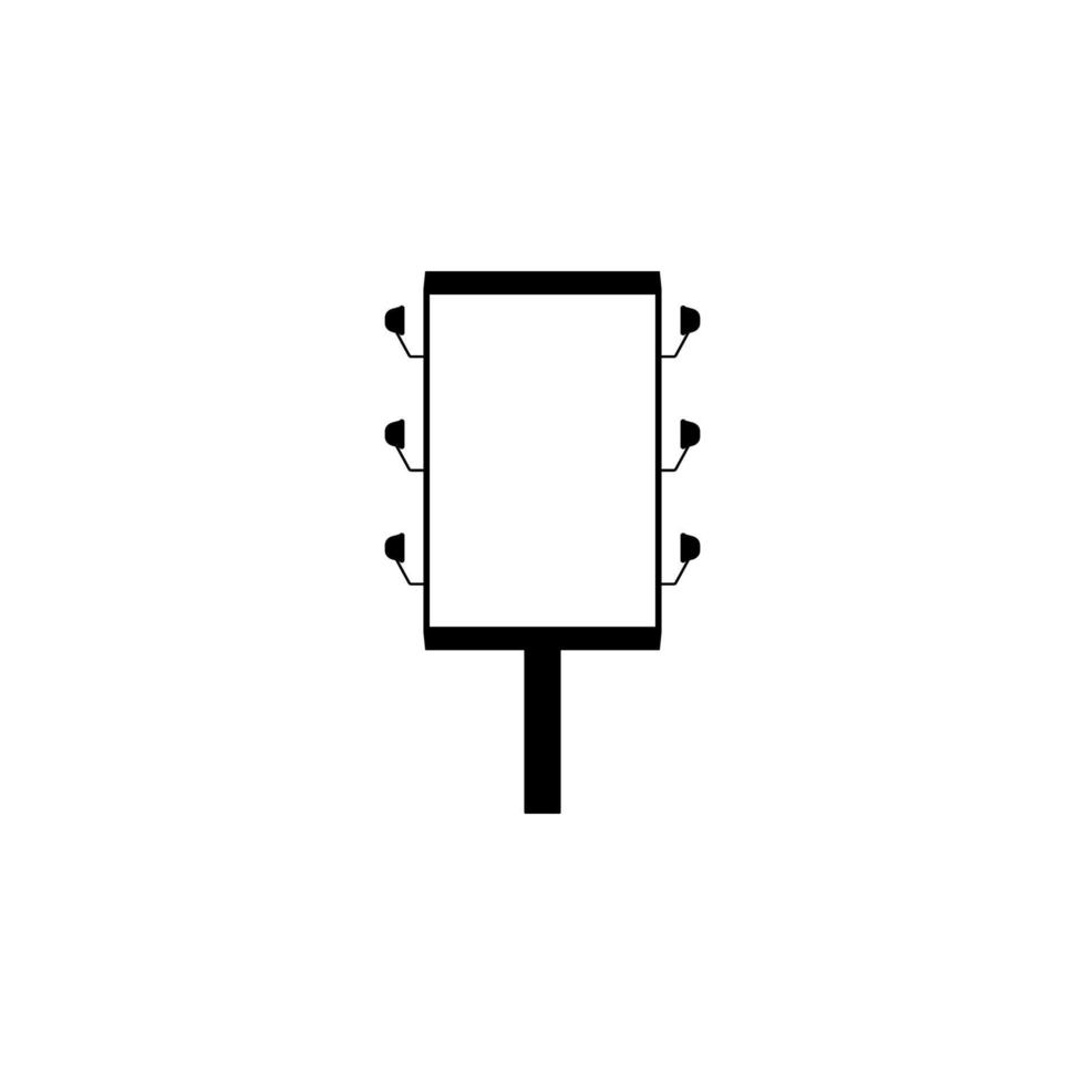 light billboard standing in a street vector icon
