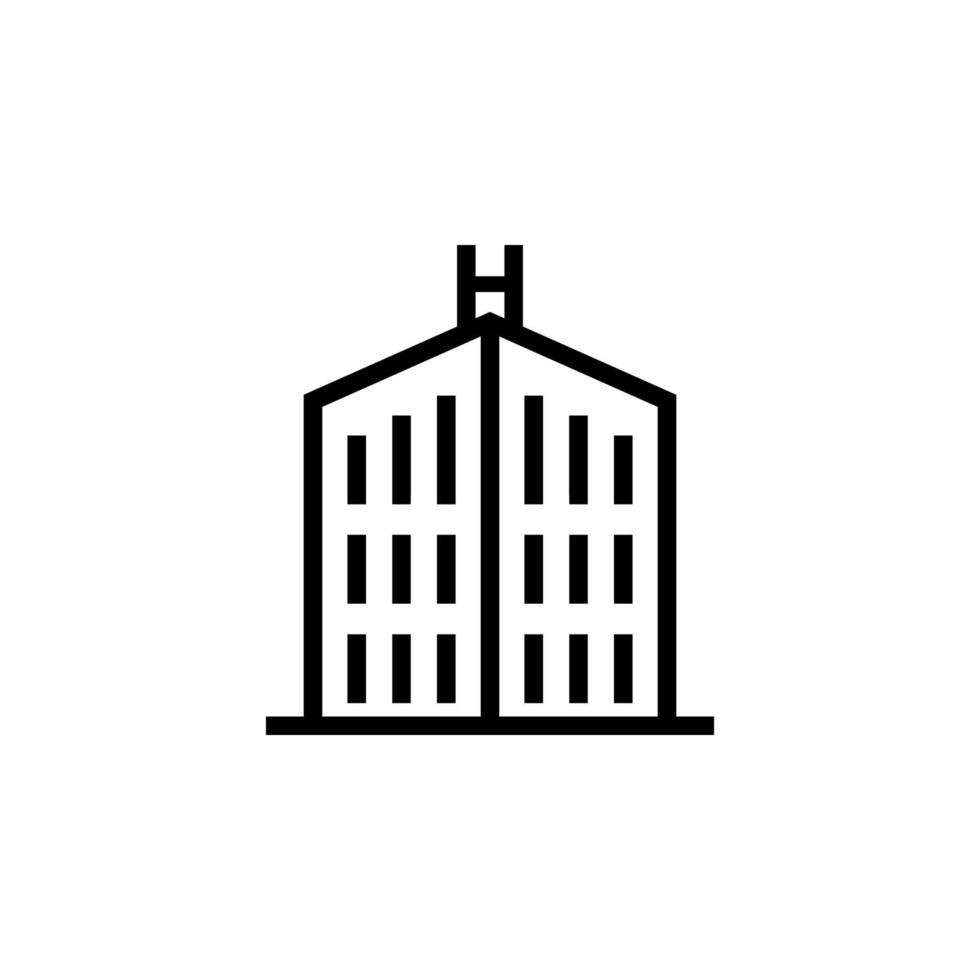 Hospital, Building vector icon