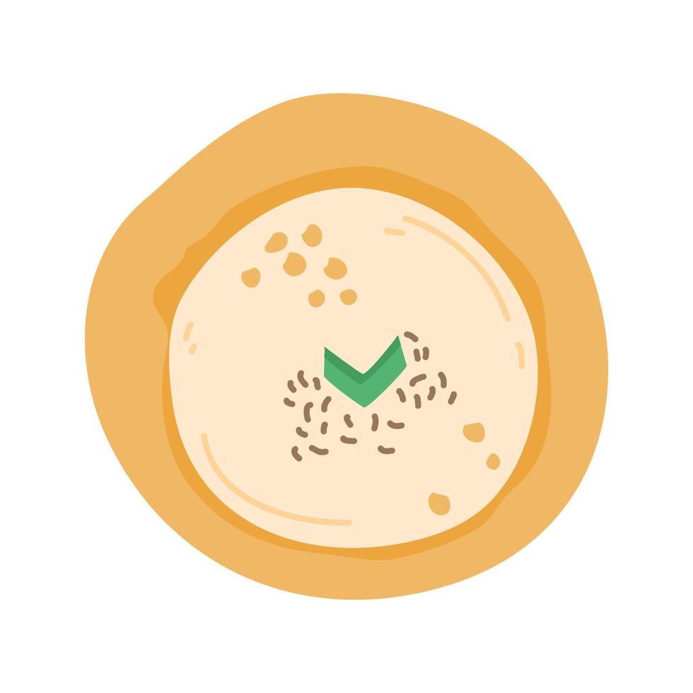 Serabi is an Indonesian pancake vector