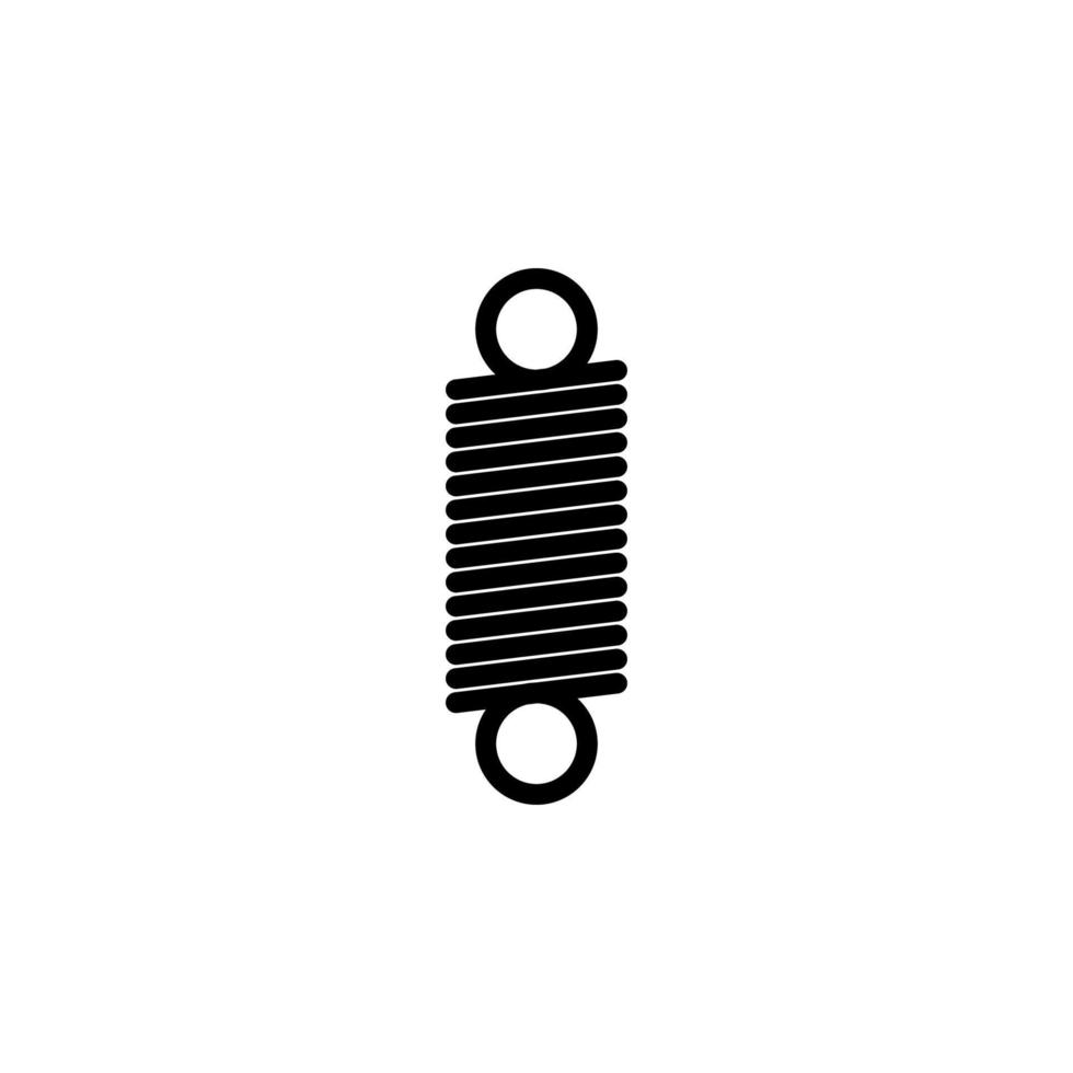 Metal spring vector icon