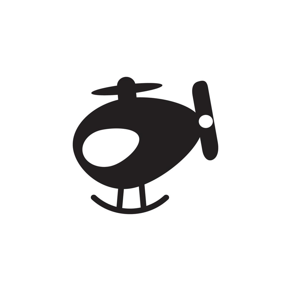 small helicopter toy vector icon