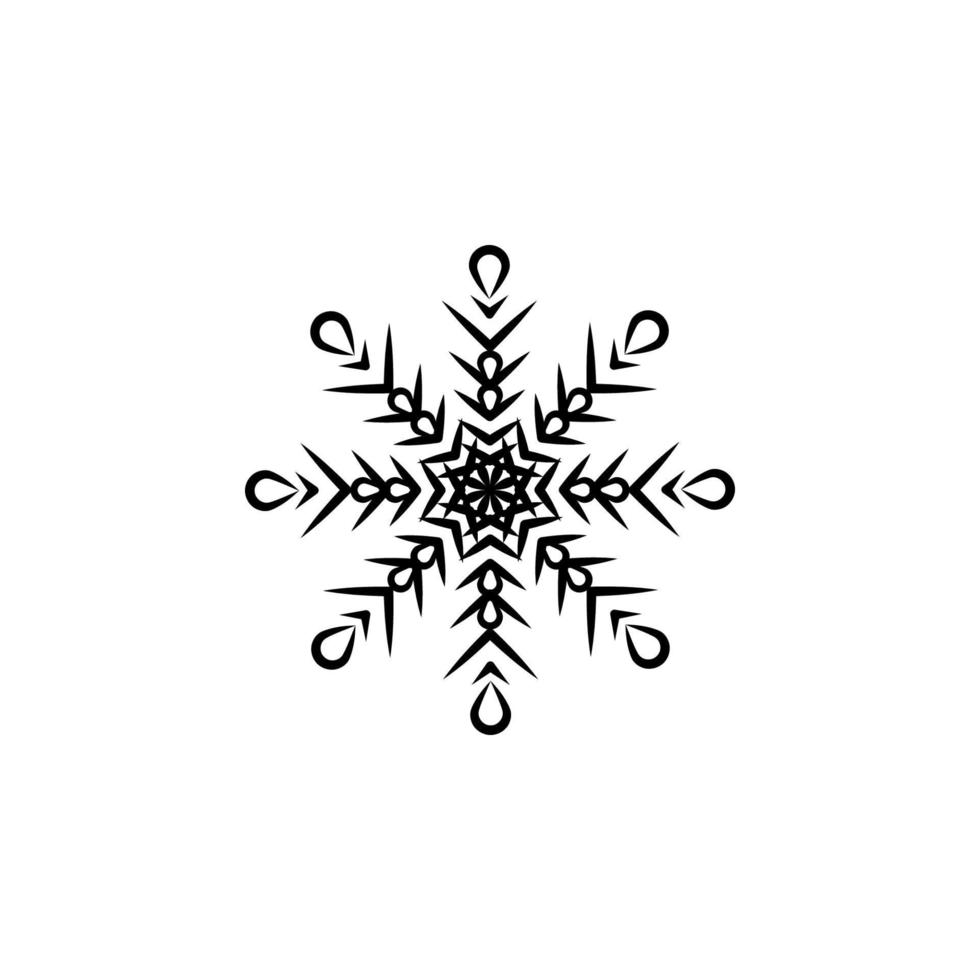 Snowflake vector icon