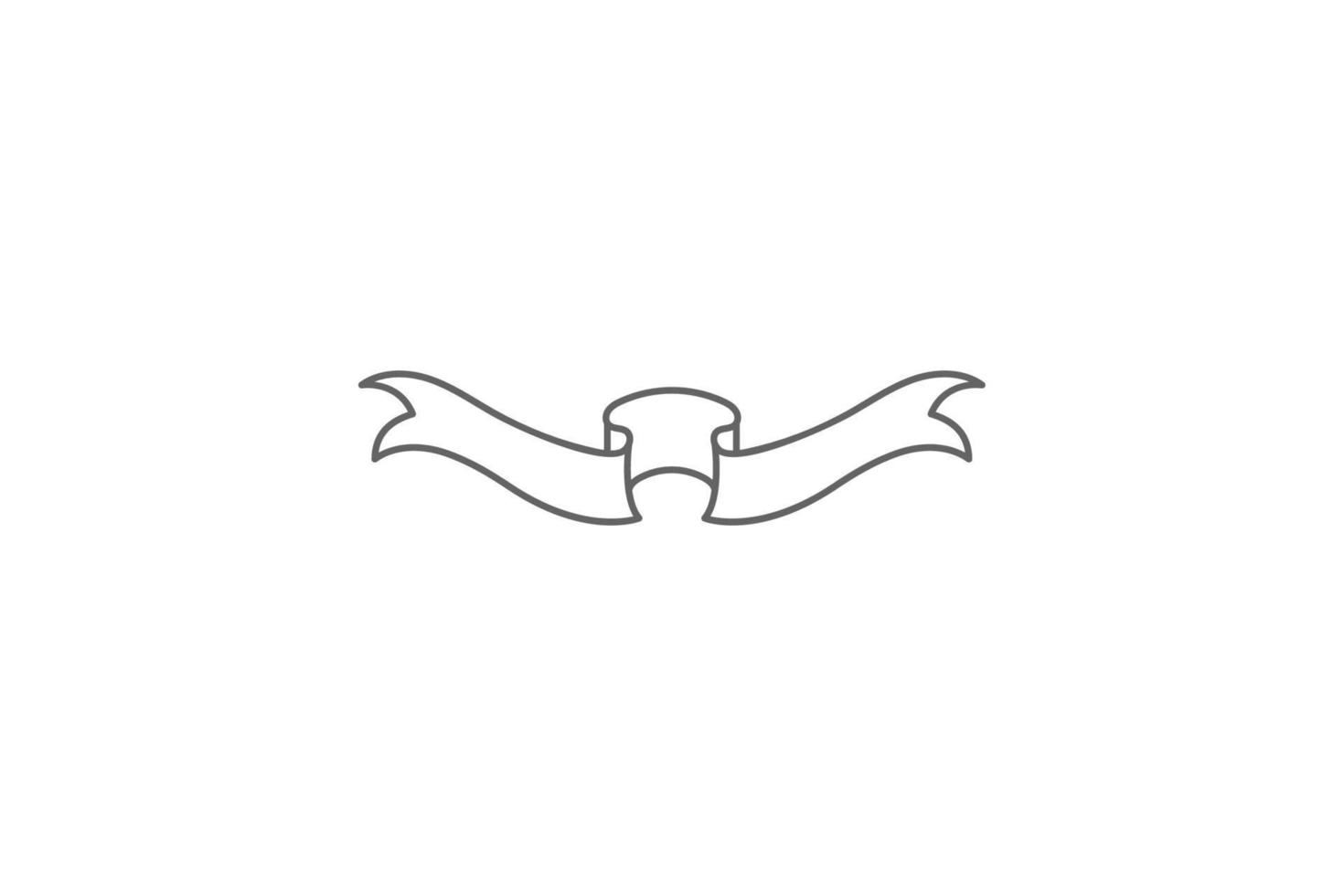 Scroll, ribbon vector icon