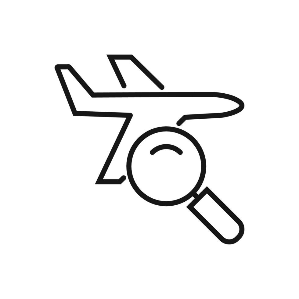 editable icono de encontrar vuelo cronograma, vector ilustración aislado en blanco antecedentes. utilizando para presentación, sitio web o móvil aplicación