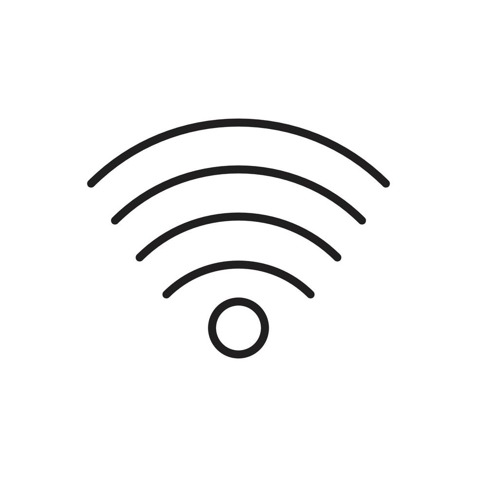 Editable Icon of Wi-fi, Vector illustration isolated on white background. using for Presentation, website or mobile app