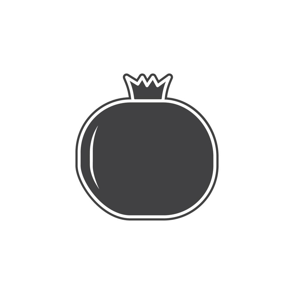 Vector Pomegranate vector icon