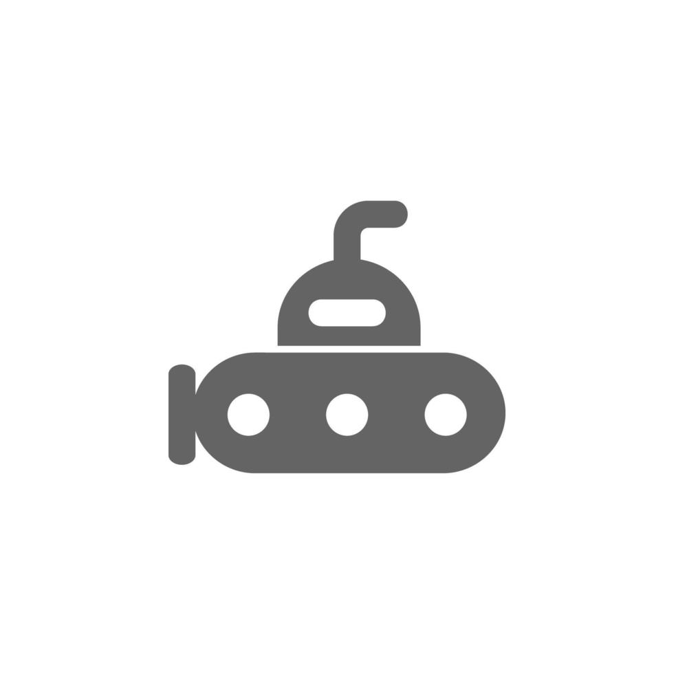 Bathyscaph, submarine vector icon