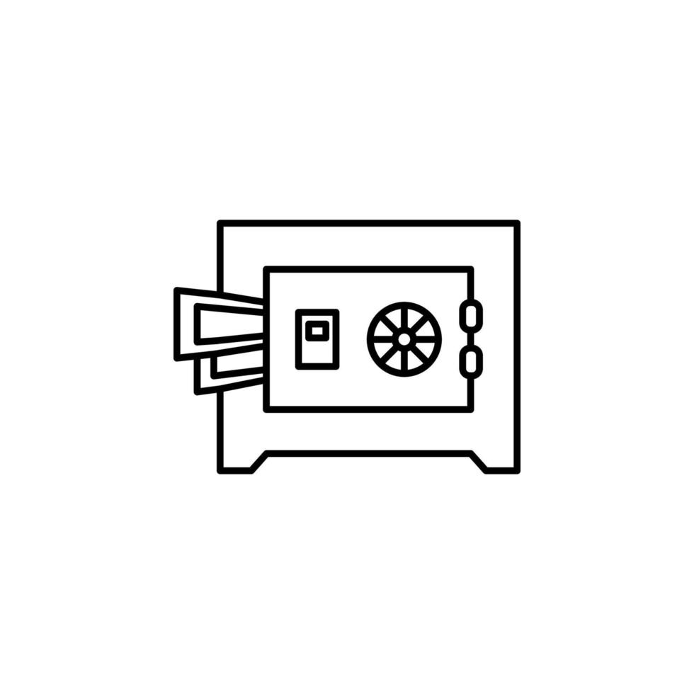 Safebox, money vector icon