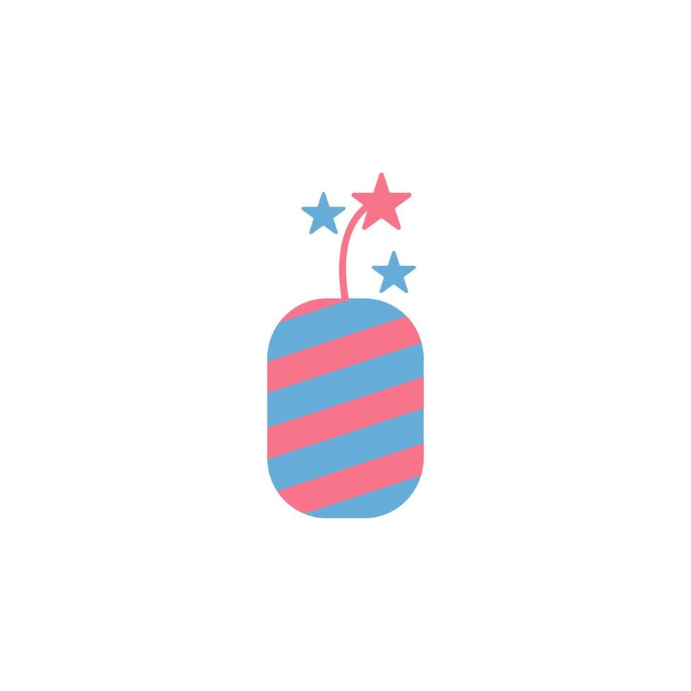 bomb crakers vector icon