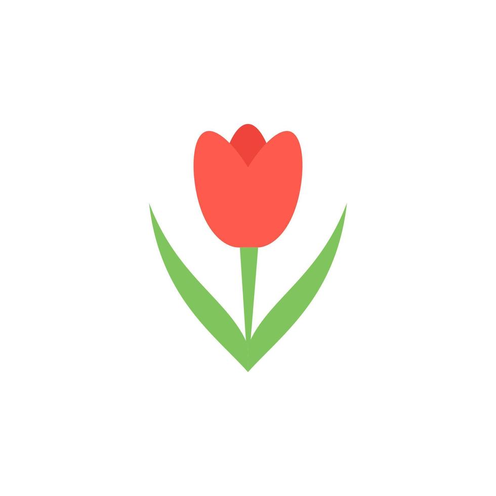 tulipán de colores vector icono