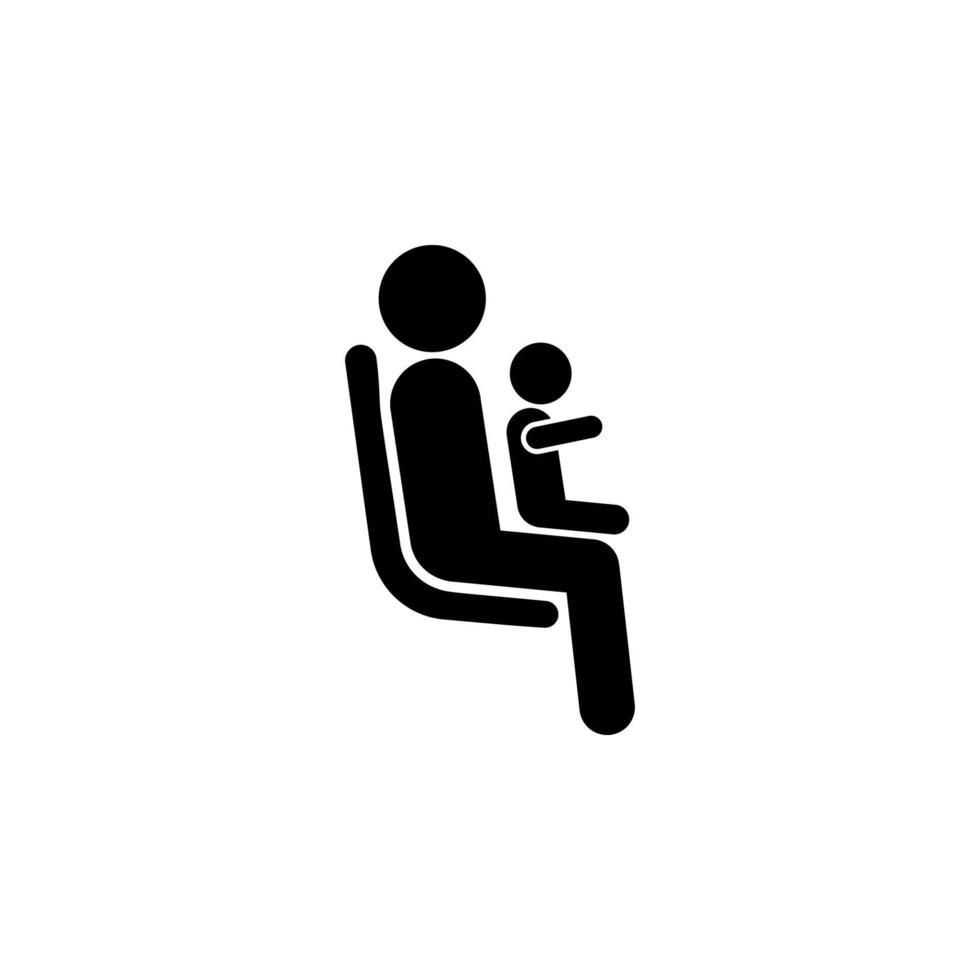 seating place for people with childrenplace for reading books vector icon