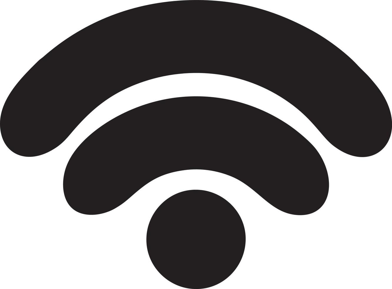 Signal communication information connection wireless icon symbol vector image, illustration of the network wifi in black image. EPS 10