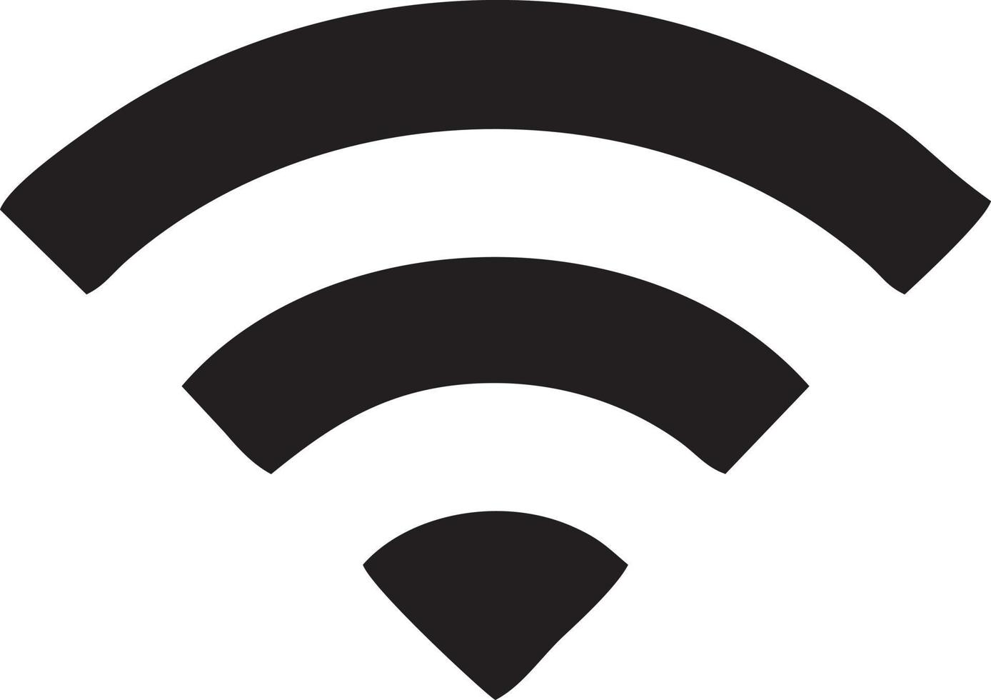 Signal communication information connection wireless icon symbol vector image, illustration of the network wifi in black image. EPS 10