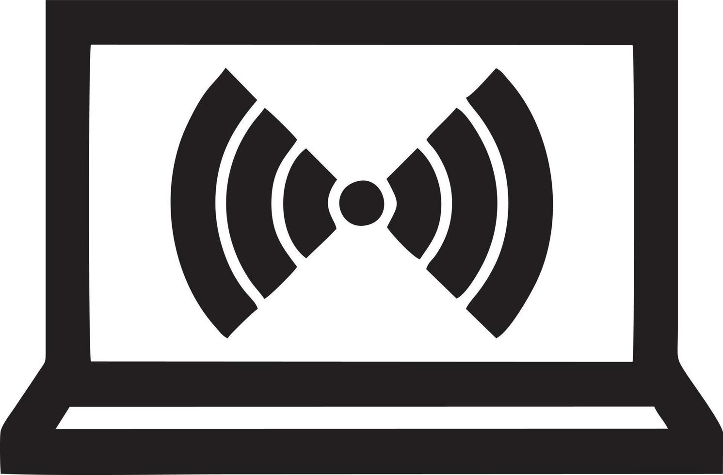 Signal communication information connection wireless icon symbol vector image, illustration of the network wifi in black image. EPS 10