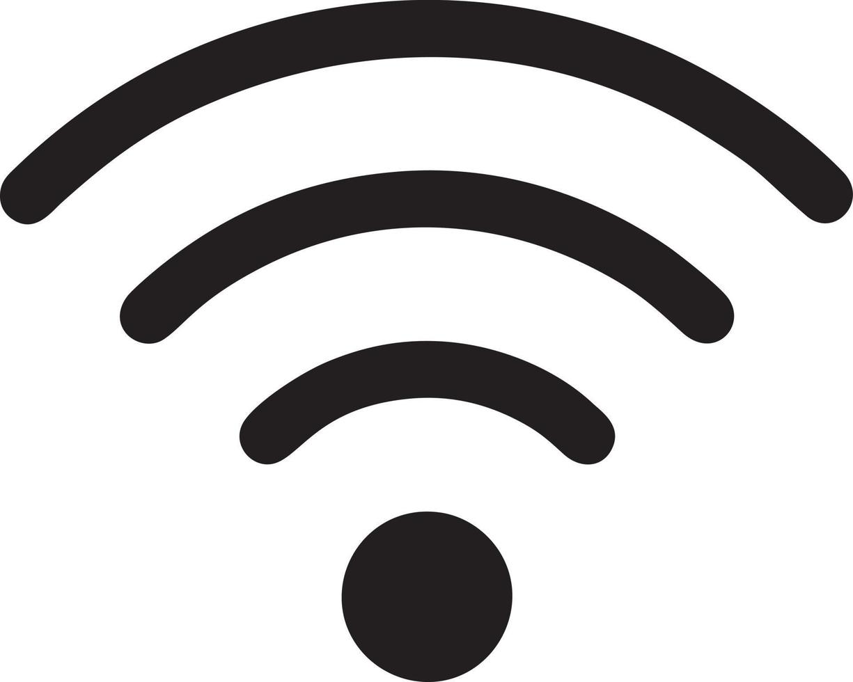 Signal communication information connection wireless icon symbol vector image, illustration of the network wifi in black image. EPS 10