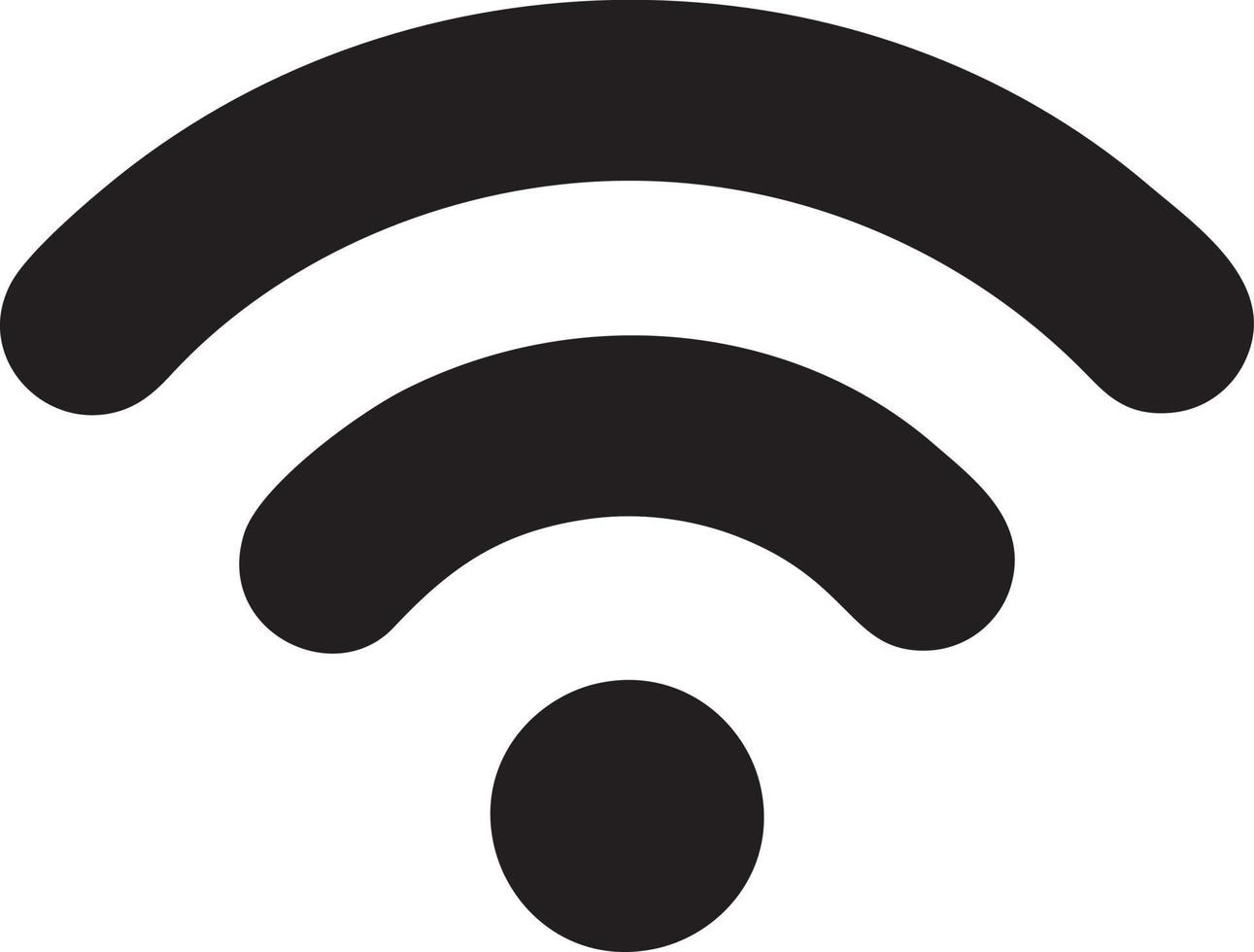 Signal communication information connection wireless icon symbol vector image, illustration of the network wifi in black image. EPS 10