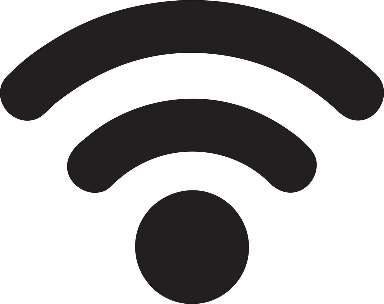 Signal communication information connection wireless icon symbol vector image, illustration of the network wifi in black image. EPS 10