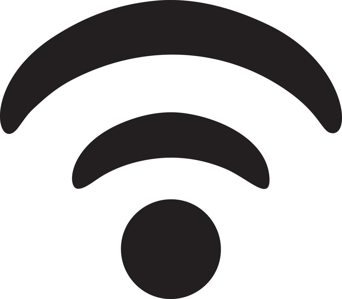 Signal communication information connection wireless icon symbol vector image, illustration of the network wifi in black image. EPS 10