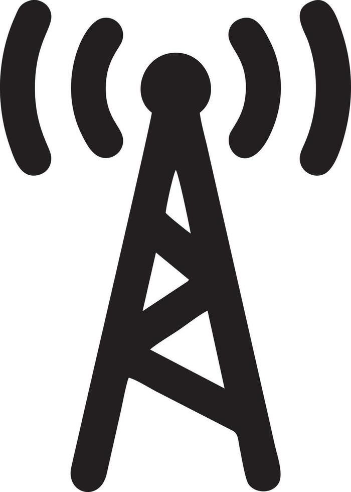 Signal communication information connection wireless icon symbol vector image, illustration of the network wifi in black image. EPS 10