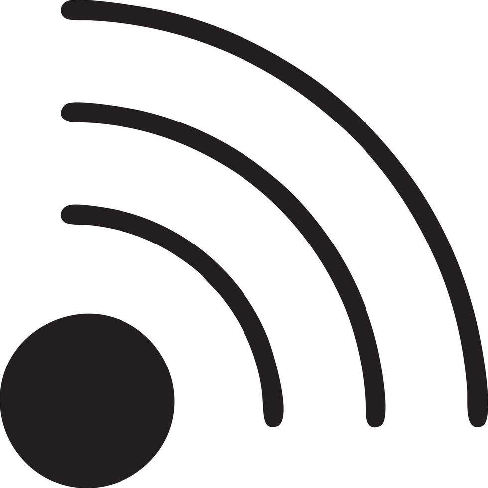 Signal communication information connection wireless icon symbol vector image, illustration of the network wifi in black image. EPS 10