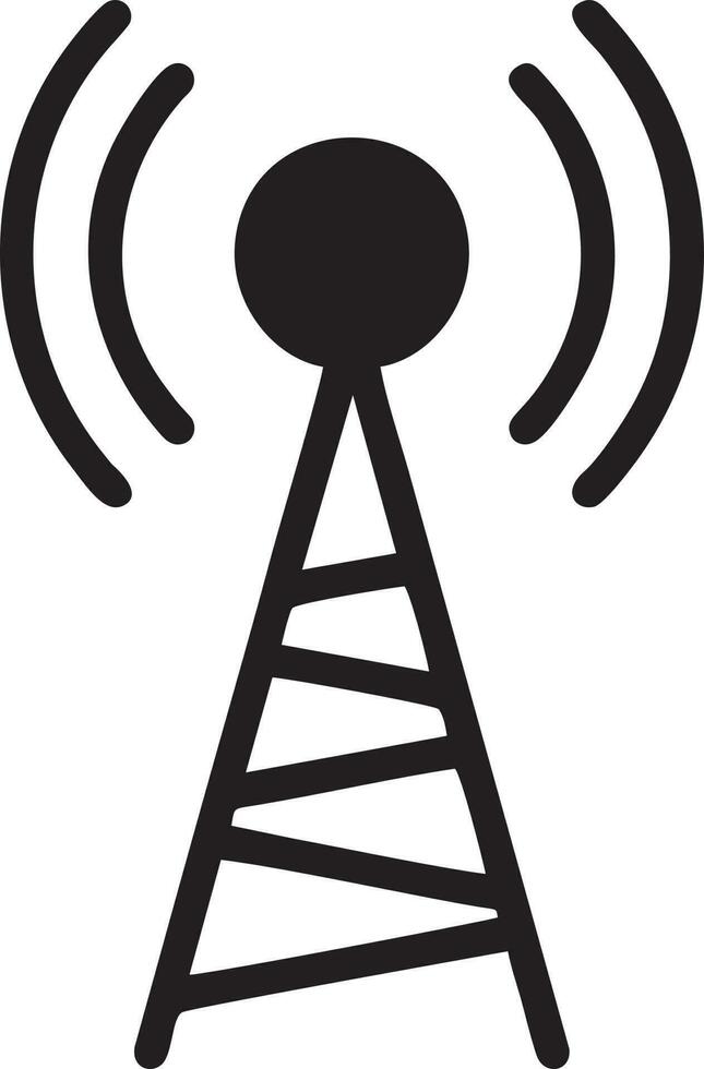 Signal communication information connection wireless icon symbol vector image, illustration of the network wifi in black image. EPS 10