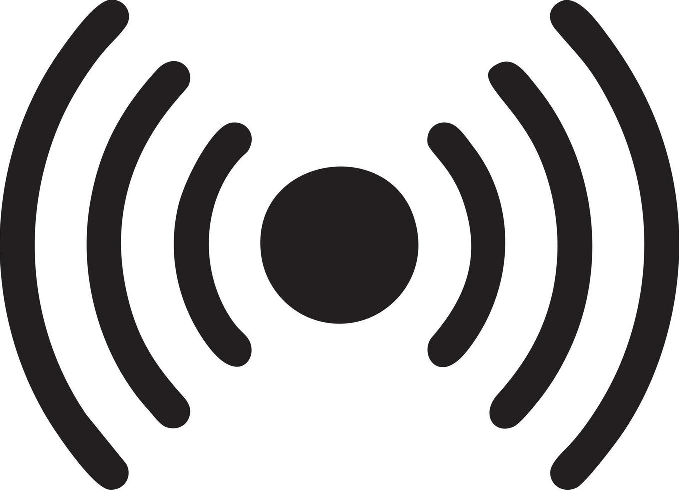 Signal communication information connection wireless icon symbol vector image, illustration of the network wifi in black image. EPS 10