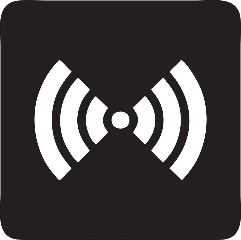 Signal communication information connection wireless icon symbol vector image, illustration of the network wifi in black image. EPS 10