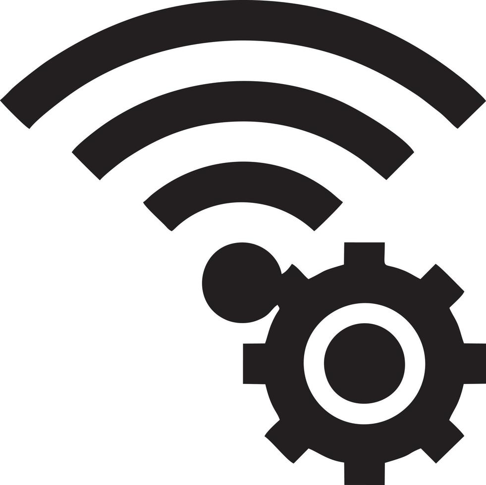 Signal communication information connection wireless icon symbol vector image, illustration of the network wifi in black image. EPS 10