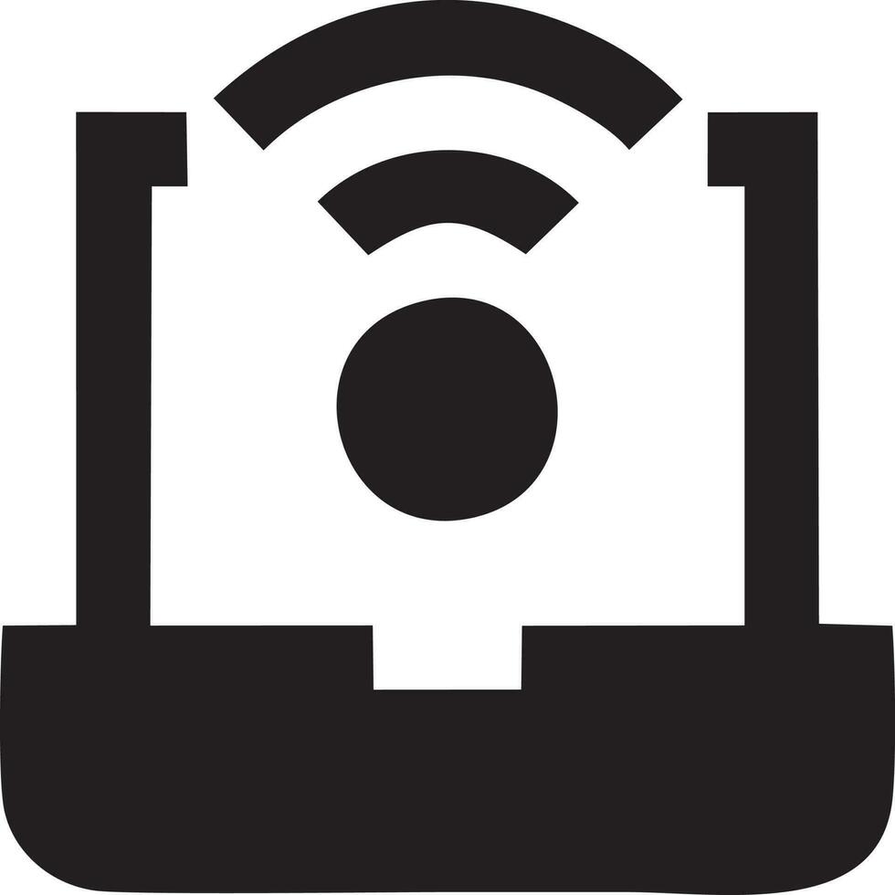 Signal communication information connection wireless icon symbol vector image, illustration of the network wifi in black image. EPS 10