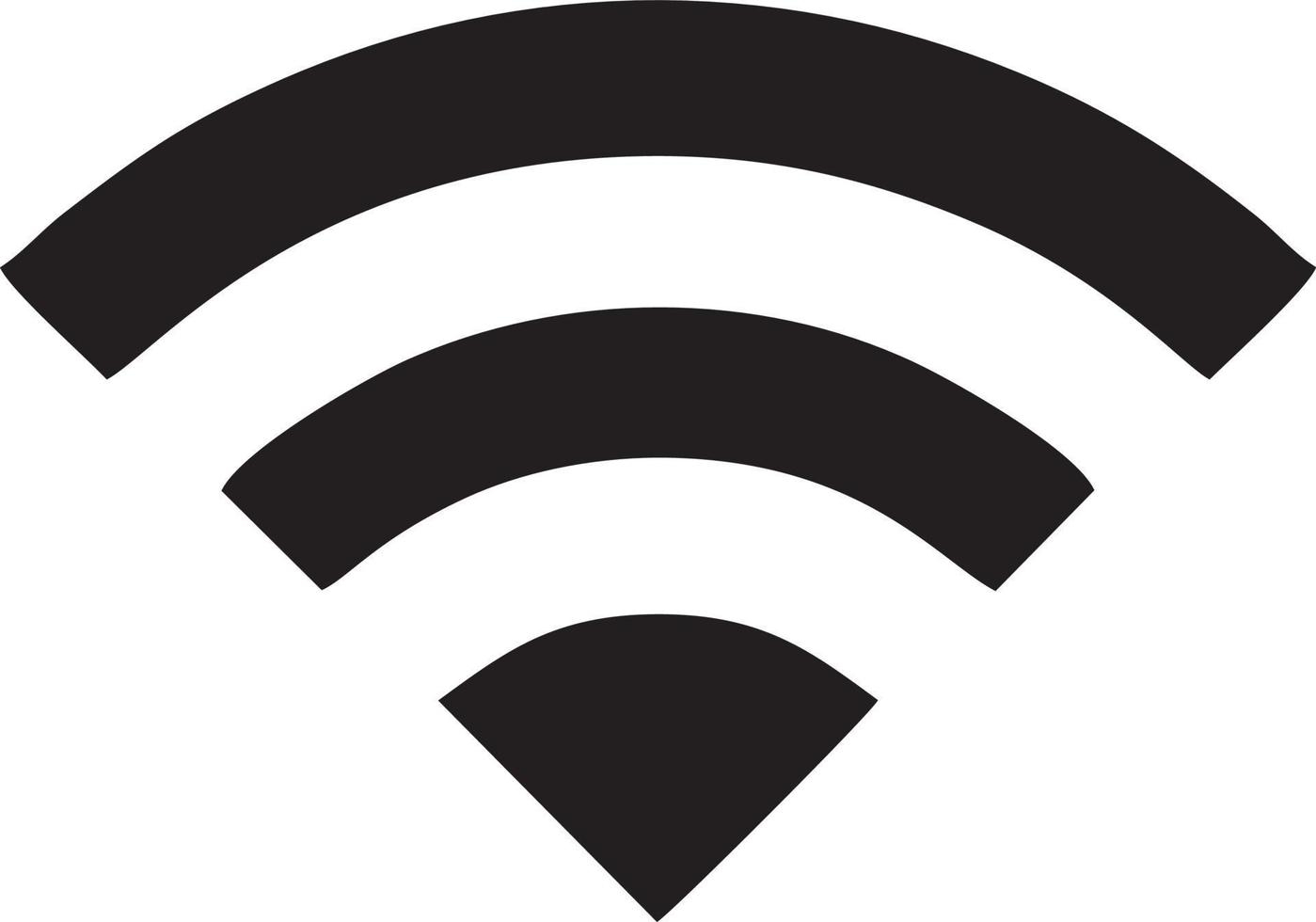 Signal communication information connection wireless icon symbol vector image, illustration of the network wifi in black image. EPS 10