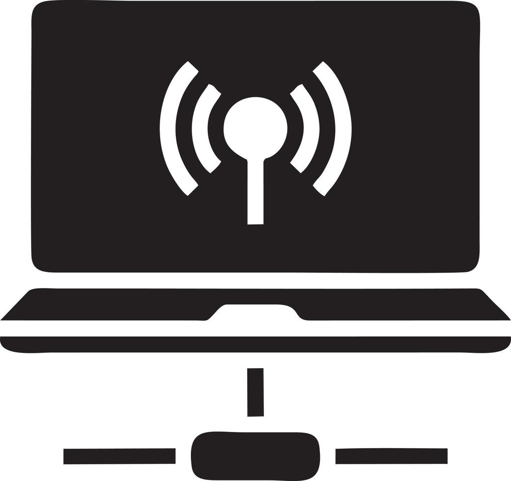 Signal communication information connection wireless icon symbol vector image, illustration of the network wifi in black image. EPS 10