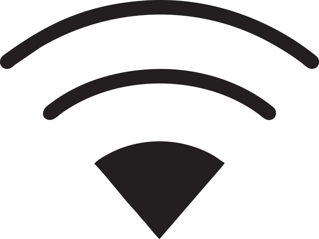 Signal communication information connection wireless icon symbol vector image, illustration of the network wifi in black image. EPS 10