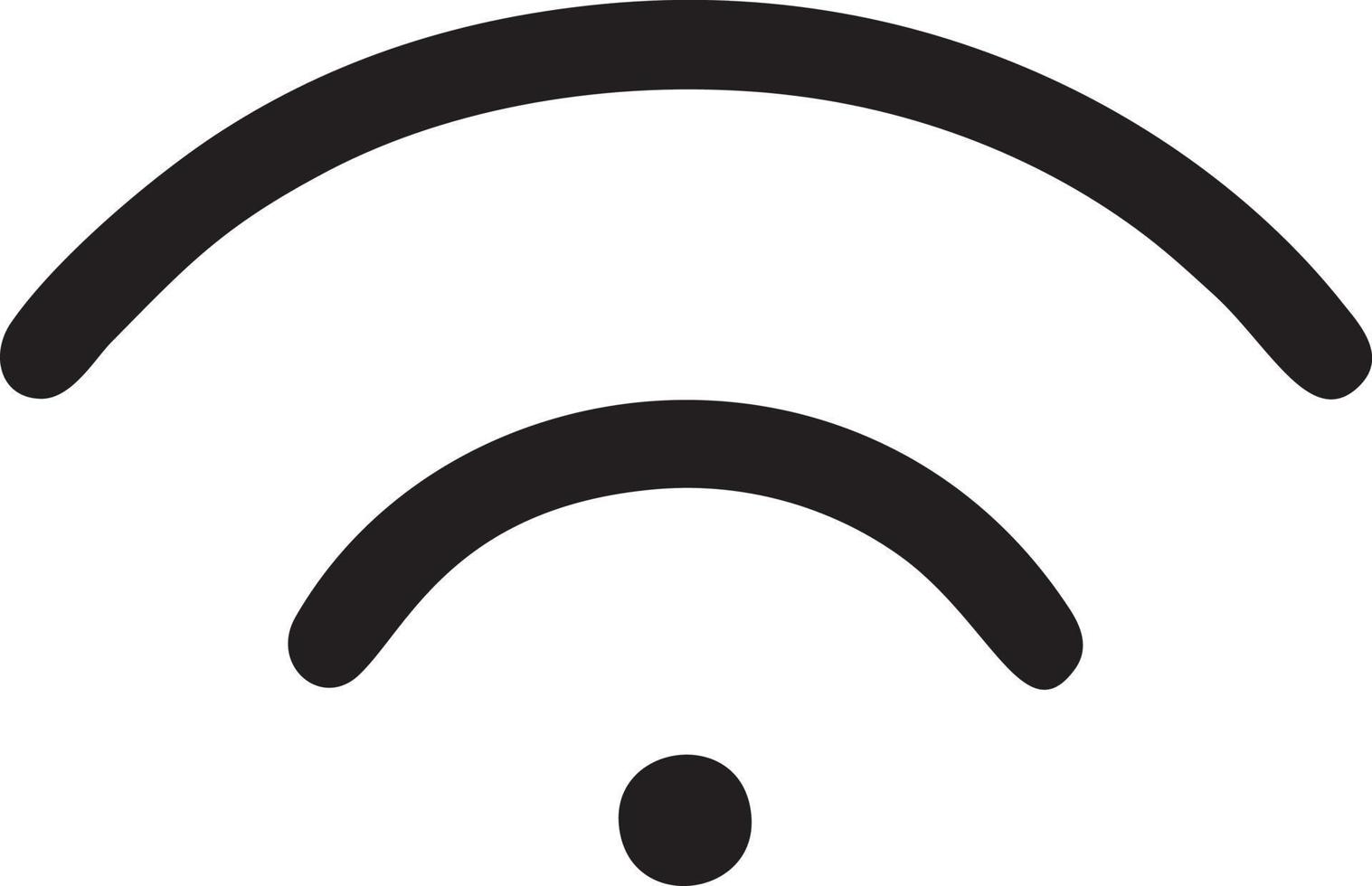 Signal communication information connection wireless icon symbol vector image, illustration of the network wifi in black image. EPS 10