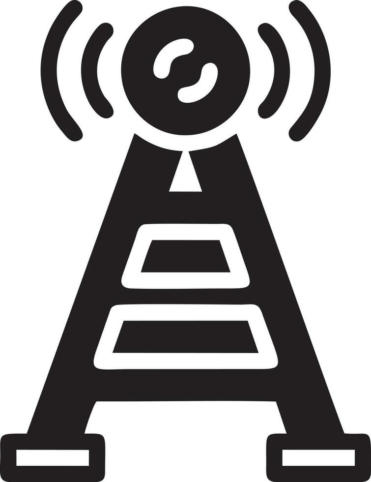 Signal communication information connection wireless icon symbol vector image, illustration of the network wifi in black image. EPS 10