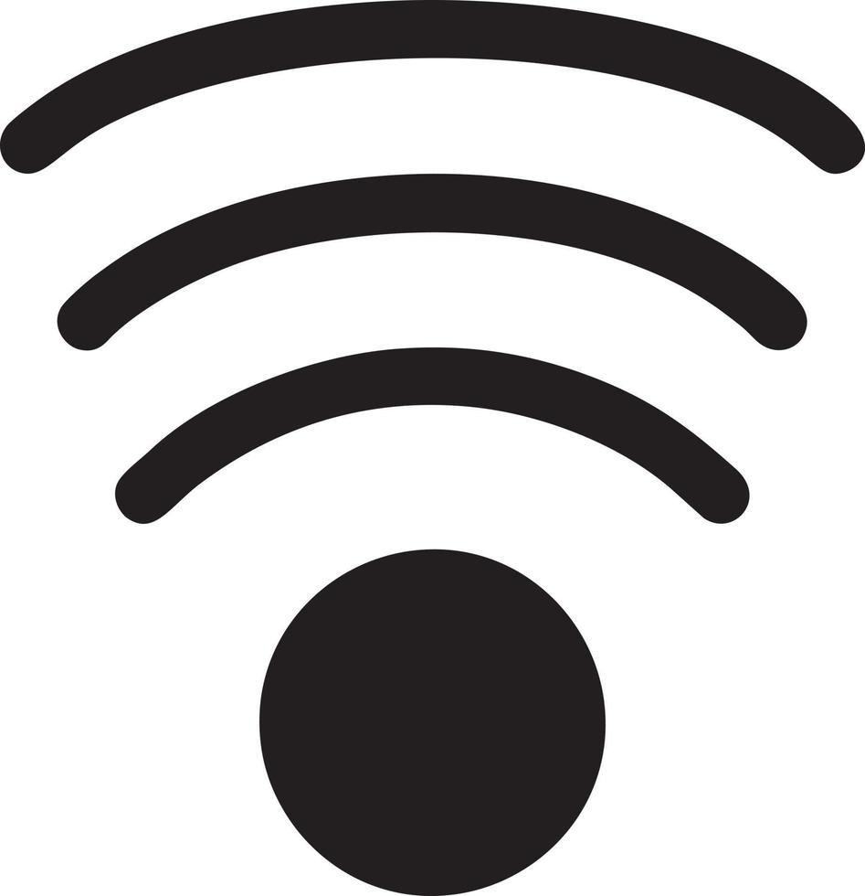 Signal communication information connection wireless icon symbol vector image, illustration of the network wifi in black image. EPS 10