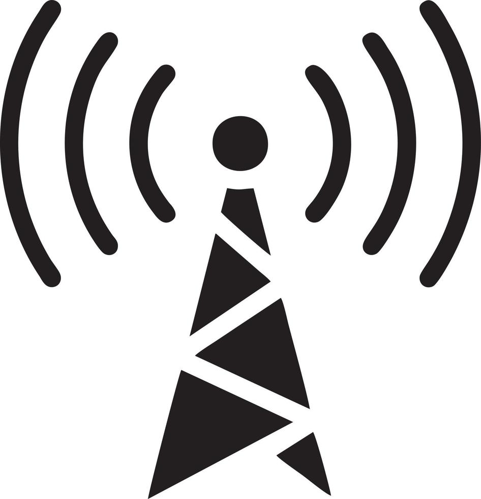 Signal communication information connection wireless icon symbol vector image, illustration of the network wifi in black image. EPS 10